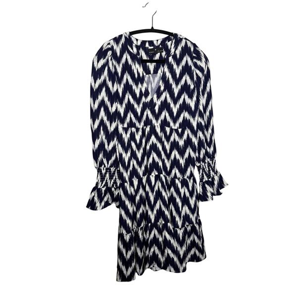 Tuckernuck Pomander Place Navy Ikat Kenzo Dress Sz. S - Picture 3 of 5